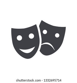 Theater masks art.