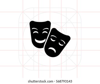 Theater masks icon