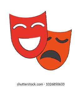 theater masks icon image