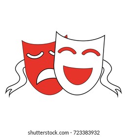 theater masks icon image 