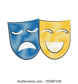 theater masks icon image 