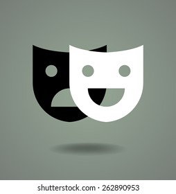 Theater Masks Logo Design