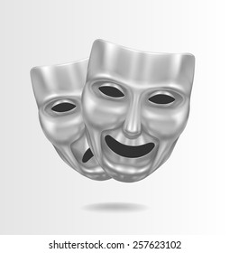 Theater masks metal