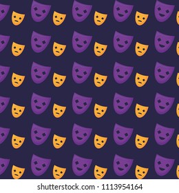 theater masks pattern