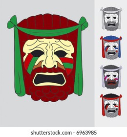 Theater masks. Simple vector.