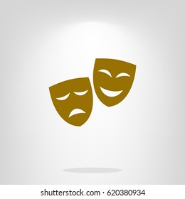 Theater masks. Vector art