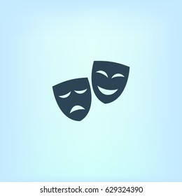 Theater masks. Vector art