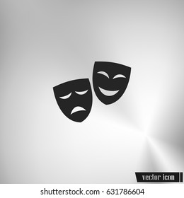 Theater masks. Vector art