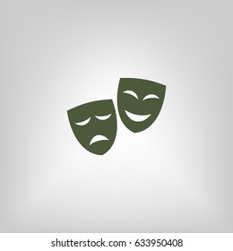 Theater masks. Vector art