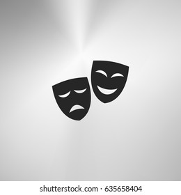 Theater masks. Vector art