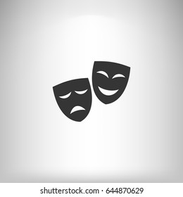 Theater masks. Vector art