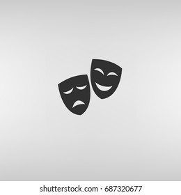 Theater masks. Vector art
