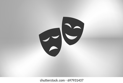 Theater masks. Vector art