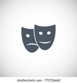 Theater masks. Vector art.