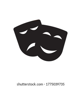 Theater Masks Vector Art Isolated Stock Vector (Royalty Free ...