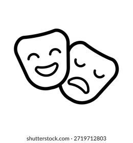  Máscaras de teatro - ícone de vetor