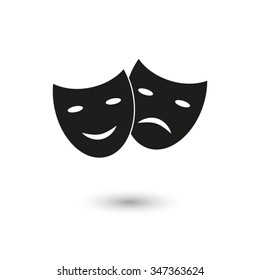 Theater masks - vector icon