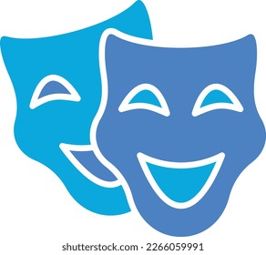 Theater Masks vector icon. Can be used for printing, mobile and web applications.