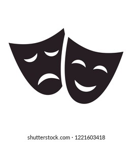 Theater masks. Vector illustration