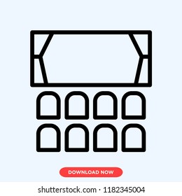 Theater modern vector style. Theater icon for web and app. Theater icon concept.