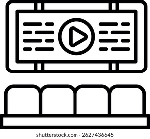 Theater New Creative Icon Design Vector