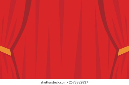 
Theater red banner illustration background frame material