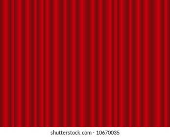 Theater red curtain background. Vector illustration