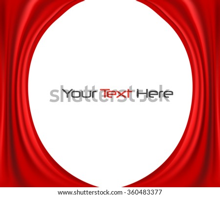 Theater with red fabric