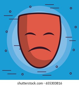 theater sad face icon