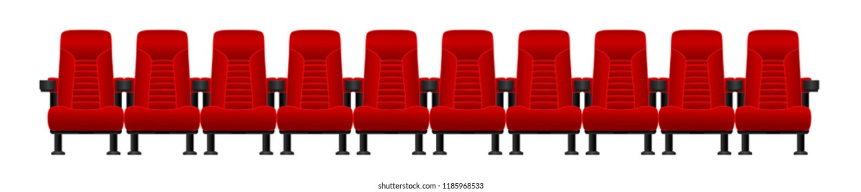 Theater seat isolated on white background graphic vector