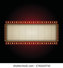 Theater sign billboard frame design
