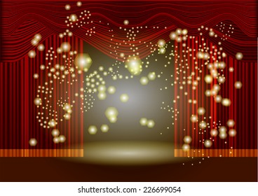 theater stage curtain