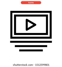 theater stage icon isolated sign symbol vector illustration - high quality black style vector icons
