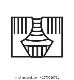 Theater stage icon vector