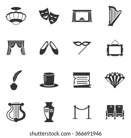 Theater symbol web icons