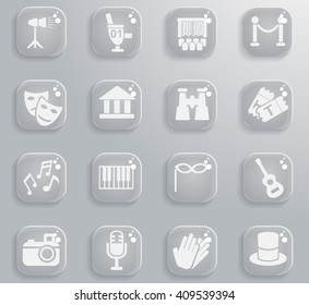 theater web icons for user interface design