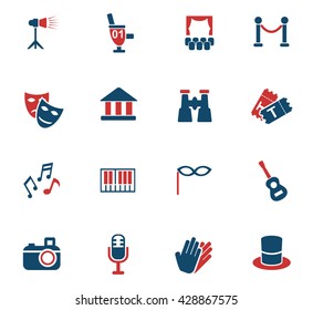 theater web icons for user interface design