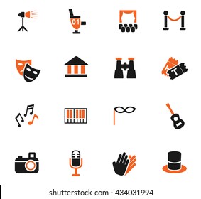 theater web icons for user interface design
