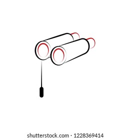 theatre binoculars 2 colored line icon. Simple colored element illustration. theatre binoculars outline symbol design from theater set