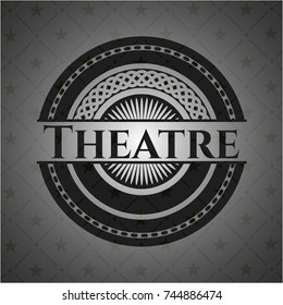 Theatre black emblem. Vintage.