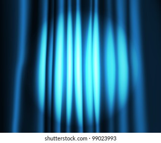 Theatre curtain with round spot of light