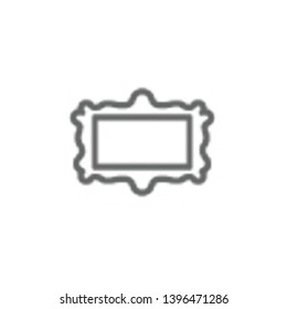 Theatre frame icon. Element of theatre icon. Thin line icon for website design and development, app development. Premium icon