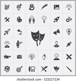 theatre icon. creative process icons universal set for web and mobile