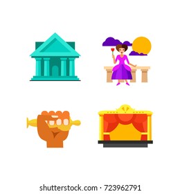 Theatre icon set