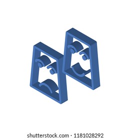 Theatre isometric left top view 3D icon