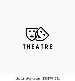 Theatre Logo Design Template - Vector