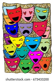 Theatre masks 