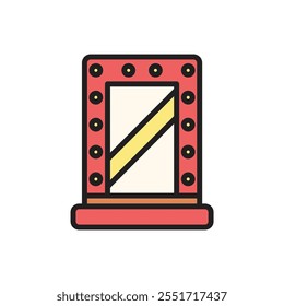 Theatre Mirror Icon Vector Illustration