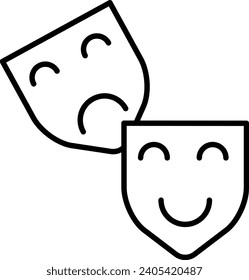 theatre Outline vector illustration icon