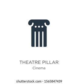 Theatre pillar icon vector. Trendy flat theatre pillar icon from cinema collection isolated on white background. Vector illustration can be used for web and mobile graphic design, logo, eps10